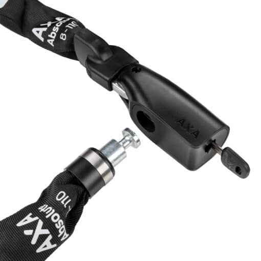 Kettlukk AXA Absolute 8-110 110 cm | E-pood Tootemaailm Must lukuga rihm ja võtmega lukustusmehhanism Axa