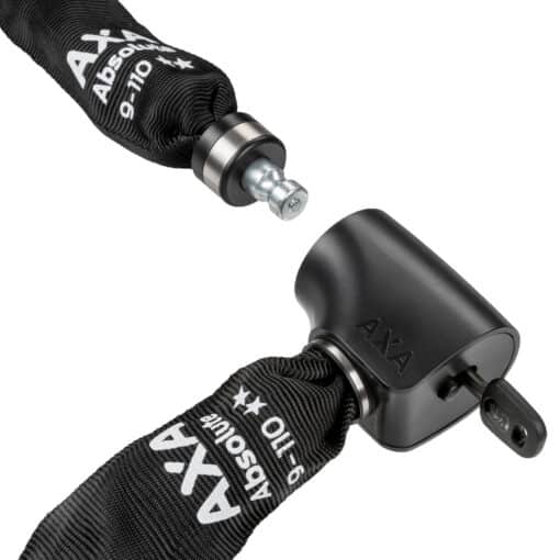 Kettlukk AXA Absolute 9-110 110 cm | E-pood Tootemaailm AXA Absolute 9-110 kett luku ja võti, must kaitsekate