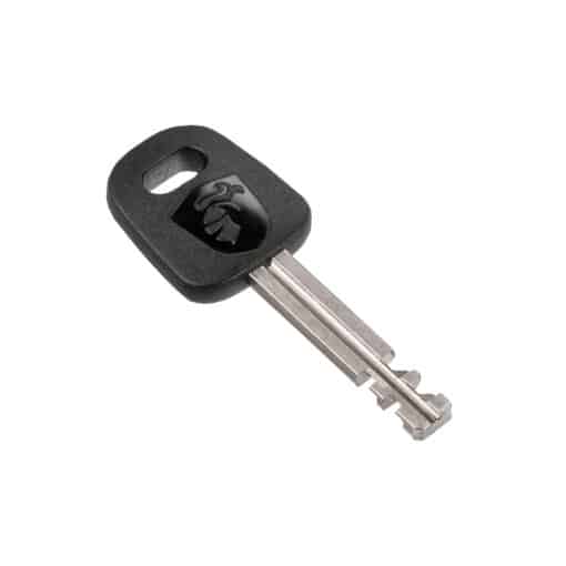 Kettlukk AXA Absolute 9-110 110 cm | E-pood Tootemaailm Must võtmepesa võtmega metallteraga valgel taustal