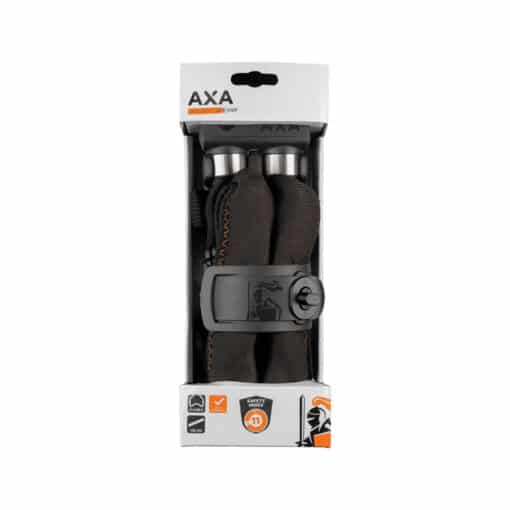 Lülilukk AXA Foldable 1000 105 cm | E-pood Tootemaailm AXA kettlukk pakendis, must painduv rattalukk võtmetega