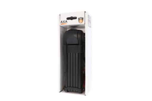 Lülilukk AXA Fold 85 85 cm | E-pood Tootemaailm AXA kokkupandav jalgrattalukk pakendis, must