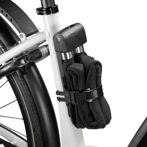 Lülilukk AXA Foldable 8-130 võtmega | E-pood Tootemaailm Jalgratta raami külge kinnitatud kokkupandud lukk hoidikus