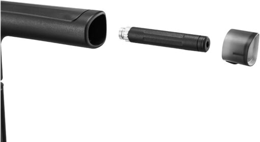 Põrandapump Giant Control Tower Elite | E-pood Tootemaailm Mustad silindrilised tooteosad valgel taustal, sh torujas detail, adapter ja otsakate