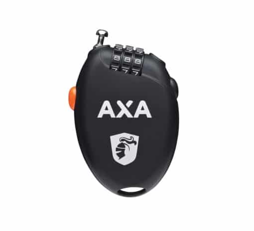 Trosslukk AXA Roll koodlukuga 75 cm | E-pood Tootemaailm AXA rattalukk numbrikoodiga, must kompaktne jalgratta turvalukk