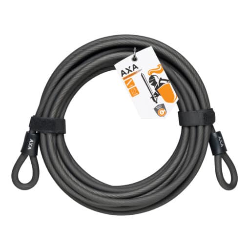 Tross aasadega AXA Newton Double Loop 10 m | E-pood Tootemaailm Must hall terastross aasade ja AXA sildiga
