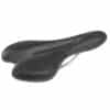 Jalgrattasadul M-WAVE Comp VI õhutusavaga must | E-pood Tootemaailm Must jalgratta sadul valgel taustal