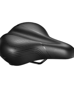 Must jalgrattaiste, ergonoomilise kujuga ja ventilatsiooniavadega