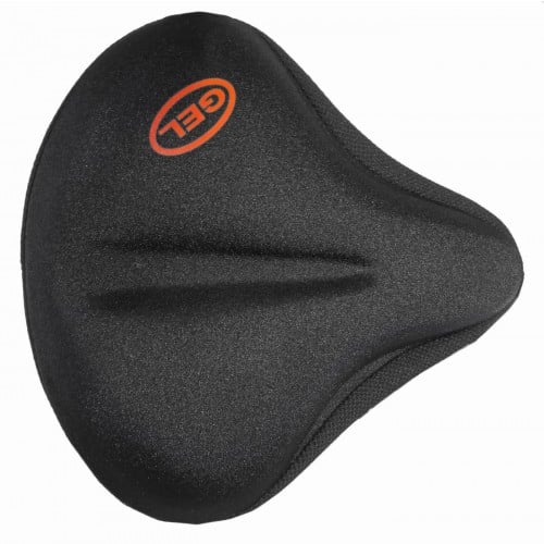 Sadulapehmendus Azimut geeliga | E-pood Tootemaailm Must jalgratta sadul oranži GEI logoga, ergonoomilise kujuga