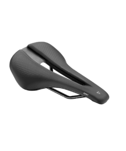 Must jalgratta sadul ergonoomilise kujuga ja avatud keskosaga