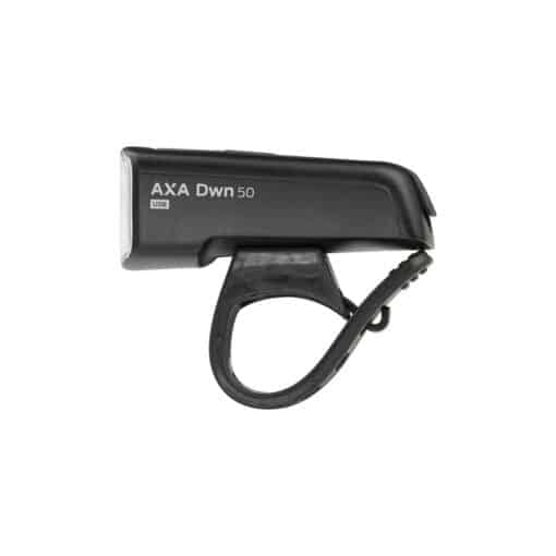 Jalgratta esituli AXA DWN 50 luksi USB-laetav | E-pood Tootemaailm AXA Dwn 50 USB jalgratta esituli koos kinnitusrihmaga