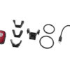 Tagatuli Giant Recon+ TL 150 tahavaateradariga | E-pood Tootemaailm Punane jalgratta tagatuli koos kinnituste, kahe kummirõnga ja USB laadimiskaabliga