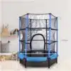 Laste batuut turvavõrguga HyperMotion 140 cm | E-pood Tootemaailm Sinine ja must laste batuut turvavõrguga, mõõtmetega 140 cm ja 162 cm
