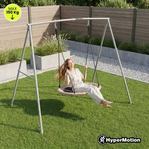 Laste pesakiik raamiga HyperMotion 100 cm | E-pood Tootemaailm Aiapuustikukomplekt HyperMotion, millel on rippuv ketaskiik ja max kandevõime 150 kg