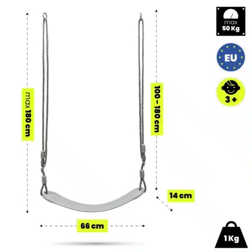 Ripptooli istmelaud koos köitega, mõõtmed 66 cm ja 14 cm, max 50 kg