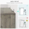 Puidust avatud riiul 80x31x100 cm | E-pood Tootemaailm Mööbli ümberkukkumisvastane kinnituskomplekt seina külge kinnitatud kapil