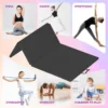 Kokkupandav võimlemismatt joogaks ja fitnessiks | E-pood Tootemaailm Must kokkupandav võimlemismatt joogaks, tantsuks, venituseks, treeninguks ja laste mängimiseks