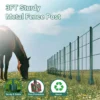 3 jala tugev metallist aiapost hobusekopli võrkaia kõrval rohumaal
