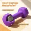 Kuusnurksete hantlite komplekt alusega 3 paari 3–8 lb | E-pood Tootemaailm Lilla hantel massiivse malmtuumaga ja rihmavastase PVC-kattega