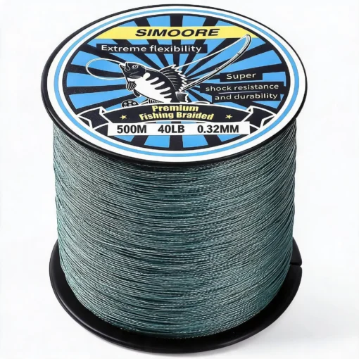 Punutud tamiil 500 m 0,32 mm 40 lb | E-pood Tootemaailm SIMOORE punutud kalastusnöör rullil, 500 m, 40 lb, 0,32 mm
