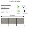 Metallist aiapiirde paneelid lemmikloomade ja peenarde kaitseks 3 tk | E-pood Tootemaailm 270x124 cm aiamoodul, komplektis netilehed, ülemised ja alumised postid ning rõngad