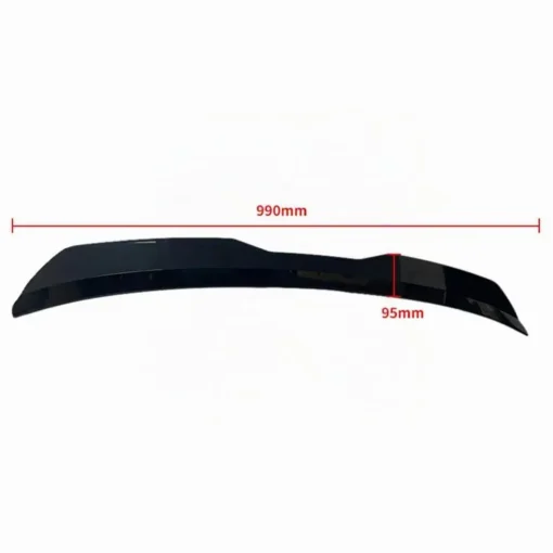 Universaalne isekleepuv auto tagaspoileri huul 99 cm | E-pood Tootemaailm Must musta auto spoiler mõõtudega 990 mm ja 95 mm