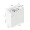 Seinale paigaldatav vannitoakapp pehmelt sulguva uksega | E-pood Tootemaailm Valge ristkülikukujuline vannitoakapp mõõtudega 45 x 25,5 x 51,5 cm, peal valamukoht ja avad