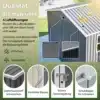 Metallist aiakuur tööriistadele 311 × 240 cm akna ja ventilatsiooniavadega | E-pood Tootemaailm Aiapaviljoni või kuuri detailvaade, millel on 4 ventilatsiooniava, UV-kaitse, veekindlus, kindel ukse sulgur ja kruvikatted