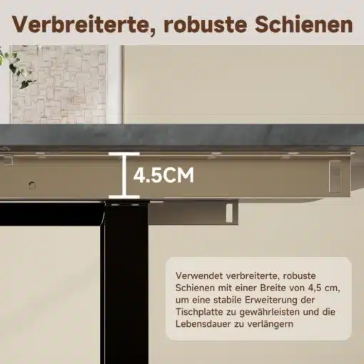 Laiendatud ja vastupidav lauasiin 4,5 cm laiusega
