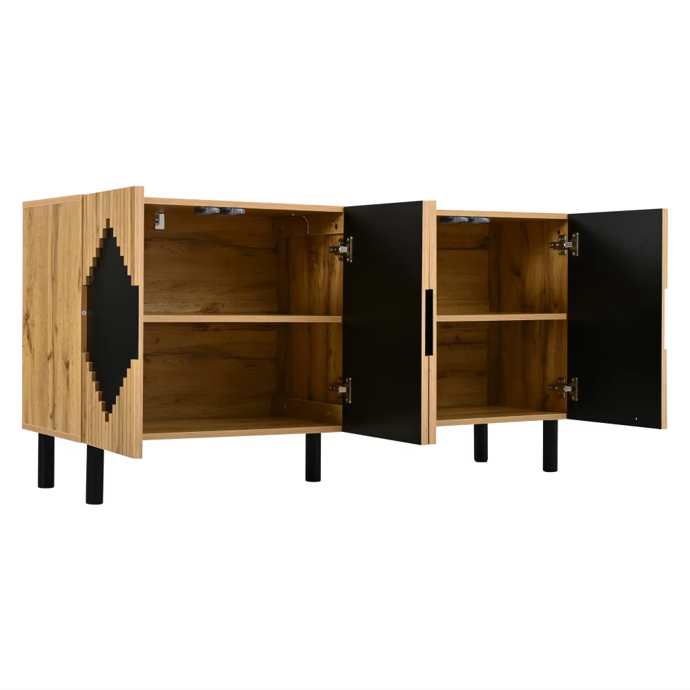 Elutoa puhvetkapp 4 uksega 140 × 40 × 70 cm