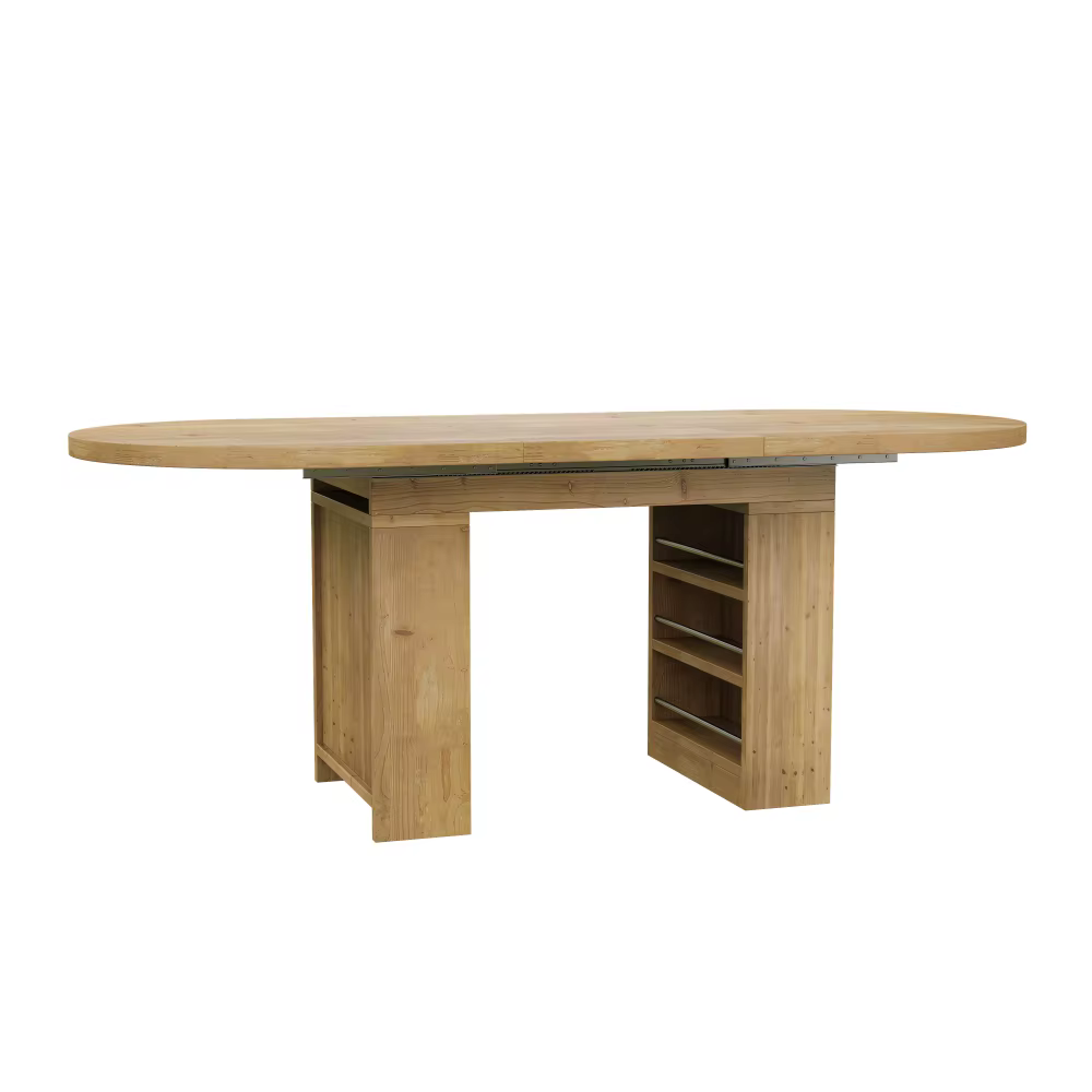 Pikendatav söögilaud panipaikadega 150–200 × 90 cm 6–8 inimesele