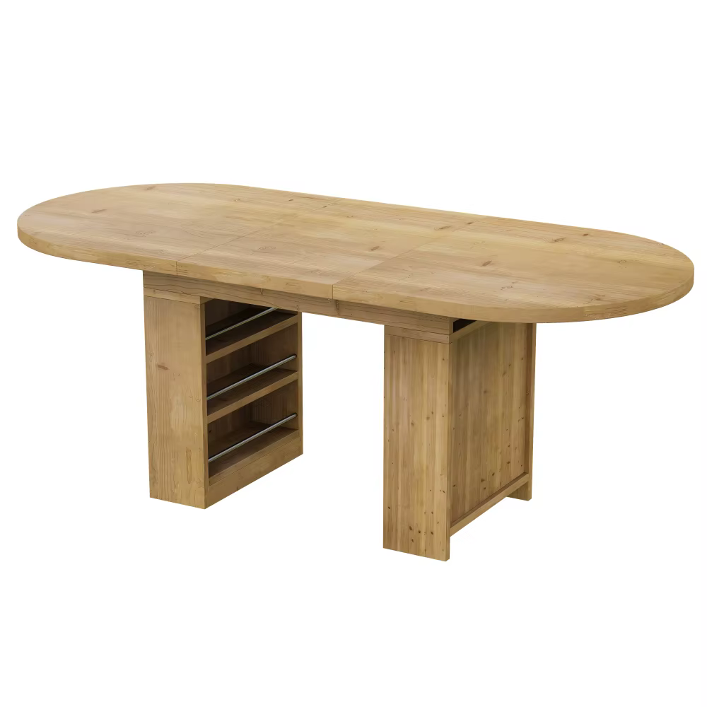 Pikendatav söögilaud panipaikadega 150–200 × 90 cm 6–8 inimesele