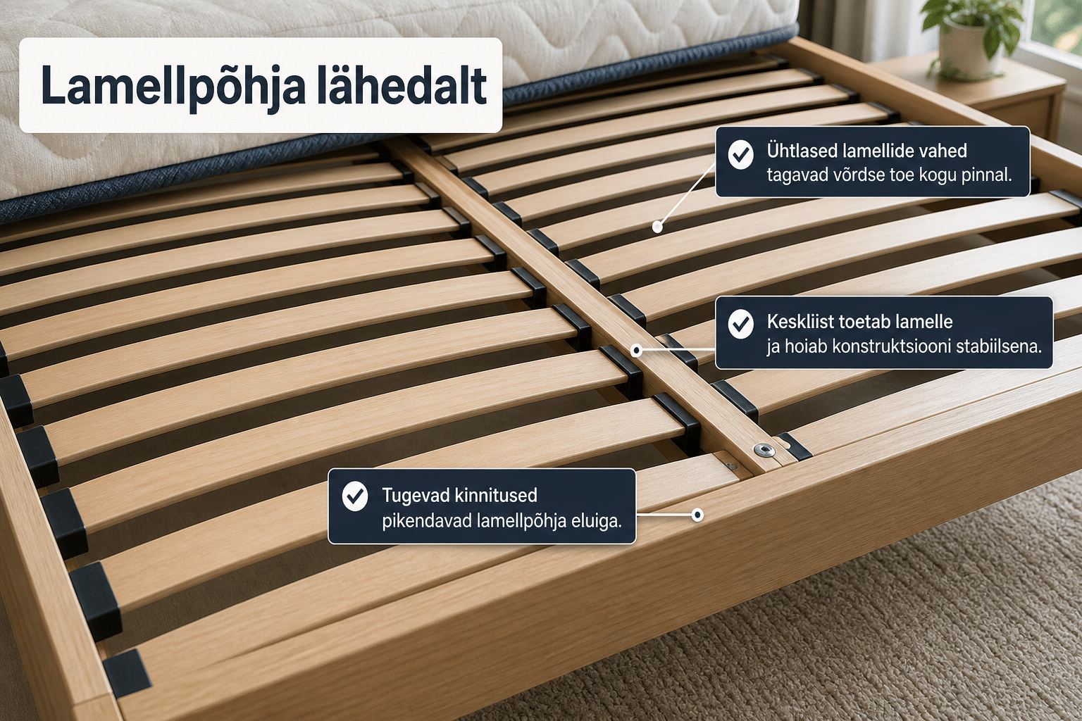 Kuidas valida sobiv voodipõhi ja madrats – praktiline näide