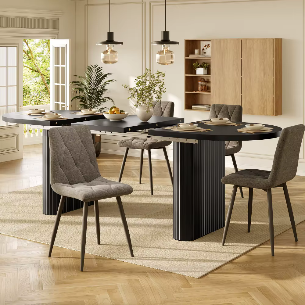Pikendatav ovaalne söögilaud 120–160 cm