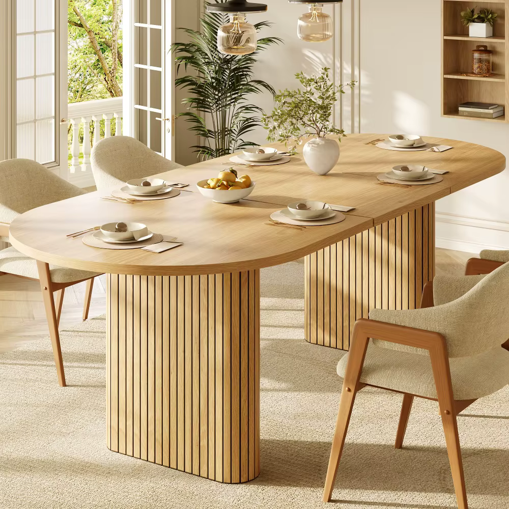 Pikendatav ovaalne söögilaud 120–160 cm