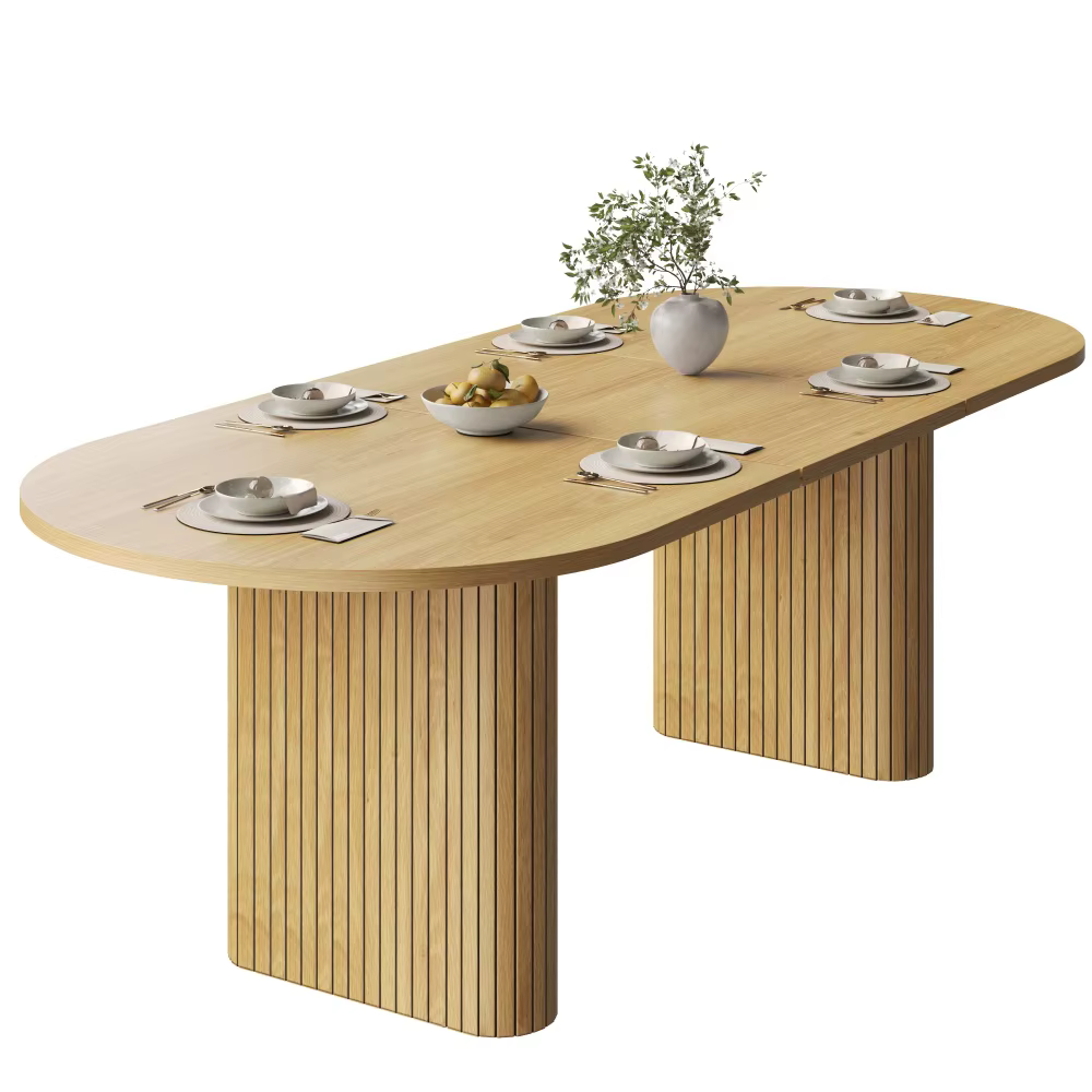Pikendatav ovaalne söögilaud 120–160 cm