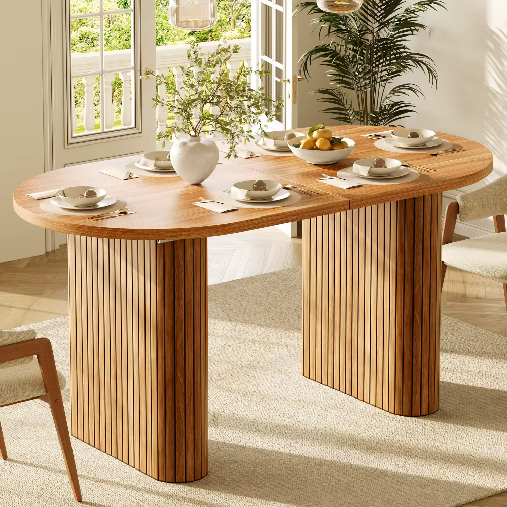 Pikendatav ovaalne söögilaud 120–160 cm
