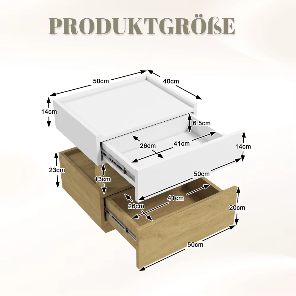 Öökapp kahe sahtli ja avatud hoiuriiuliga