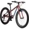 Laste jalgratas 24-tolline punane 7 käiguga | E-pood Tootemaailm Lilla raamiga fatbike paksude rehvide, lenksu, sadula ja käiguosadega