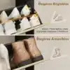 Kahe kallutatava sahtliga kingakapp avatud küljeriiulitega | E-pood Tootemaailm Kingariiuli reguleeritavad ja eemaldatavad riiulid kingade, saabaste ja kontsade jaoks
