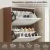 Kingakapp 5 kallutatava sahtliga 30 paarile jalatsitele | E-pood Tootemaailm Kingariiul reguleeritavate ja eemaldatavate riiulitega, valged jalanõud sees