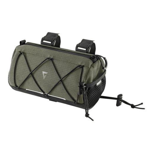 Jalgratta lenksukott Giant Scout Burrito Bar Bag | E-pood Tootemaailm Roheline jalgratta juhtrauakott elastse kinnitusvõrgu ja rihmadega