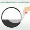 Seinale kinnitatavate taimepottide komplekt 3 tk eri suuruses | E-pood Tootemaailm Ümmargune must akrüülist eemaldatav seinapaneel, mida hoitakse käes