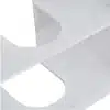 Vannitoa valamualune kapp kahe ukse ja riiuliga | E-pood Tootemaailm Valge minimalistlik geomeetrilise mustriga eseme lähivõte