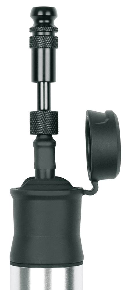 Käsipump SKS Airflex Explorer, must | E-pood Tootemaailm Must käsipumpa kaitsekattega ventiilil