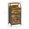 Kitsas sahtlite ja riiulitega hoiukapp 44 x 29 x 92 cm | E-pood Tootemaailm Puidumustriga kitsas sahtliboks metallraamil, 3 sahtliga, mõõdud 92 x 44 x 29 cm