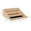 Neljakorruseline puidust nurgapeenar maitsetaimedele ja köögiviljadele | E-pood Tootemaailm Astmetega puidust tõstetud peenar mõõtudega 113 x 113 cm, kõrgus 46 cm