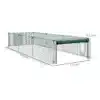 Putukavõrguga madal kasvuhoone peenrale 125 × 373 × 62,5 cm | E-pood Tootemaailm Rohelise võrguga kokkupandav lauatenisevõrk mõõtudega 373 × 125 × 56 cm