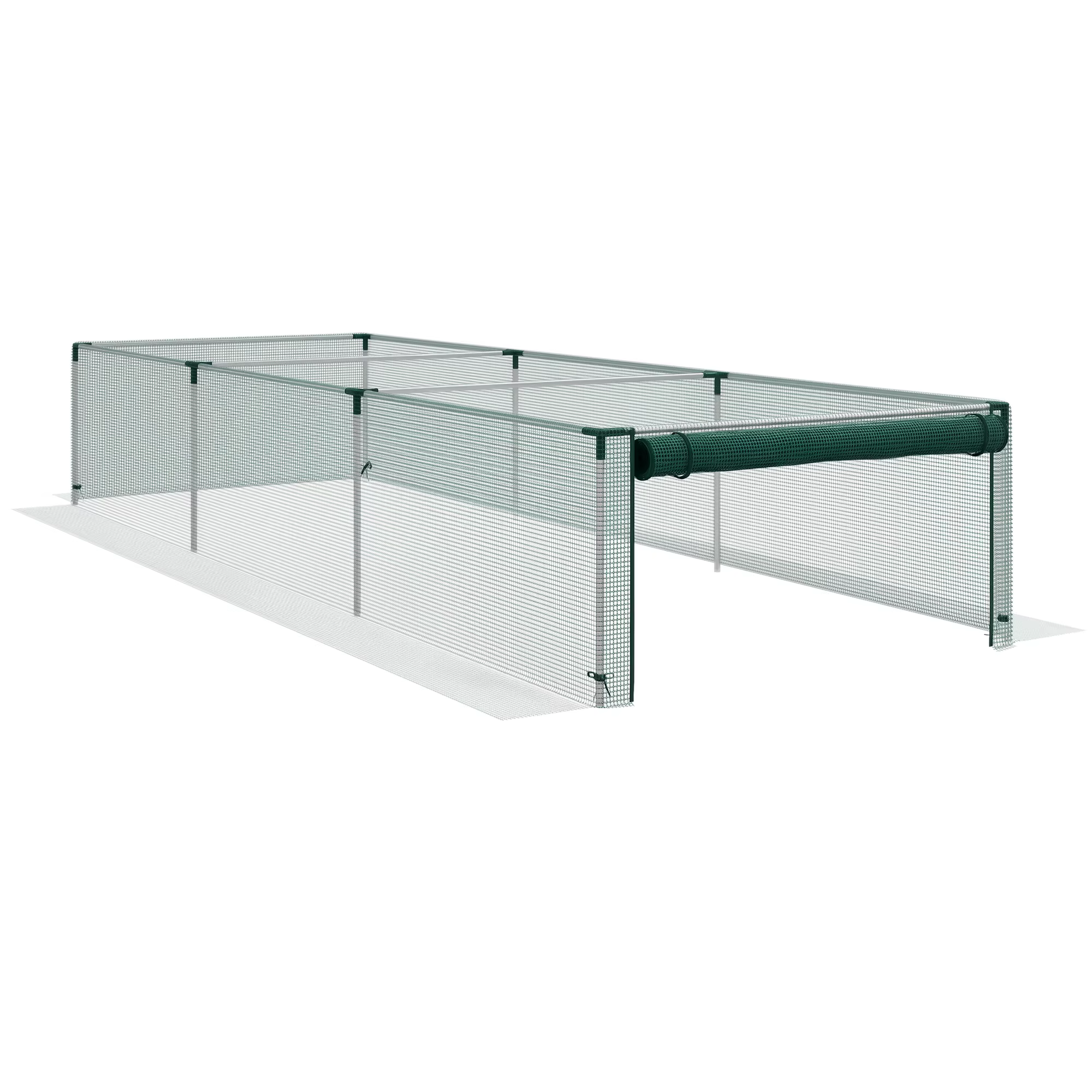 Putukavõrguga madal kasvuhoone peenrale 125 × 373 × 62,5 cm