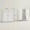 Vannitoa valamukapp reguleeritava riiuliga | E-pood Tootemaailm Valge valamukapp kahe ukse ja reguleeritava riiuliga, mõõdud 60 × 30 × 60 cm