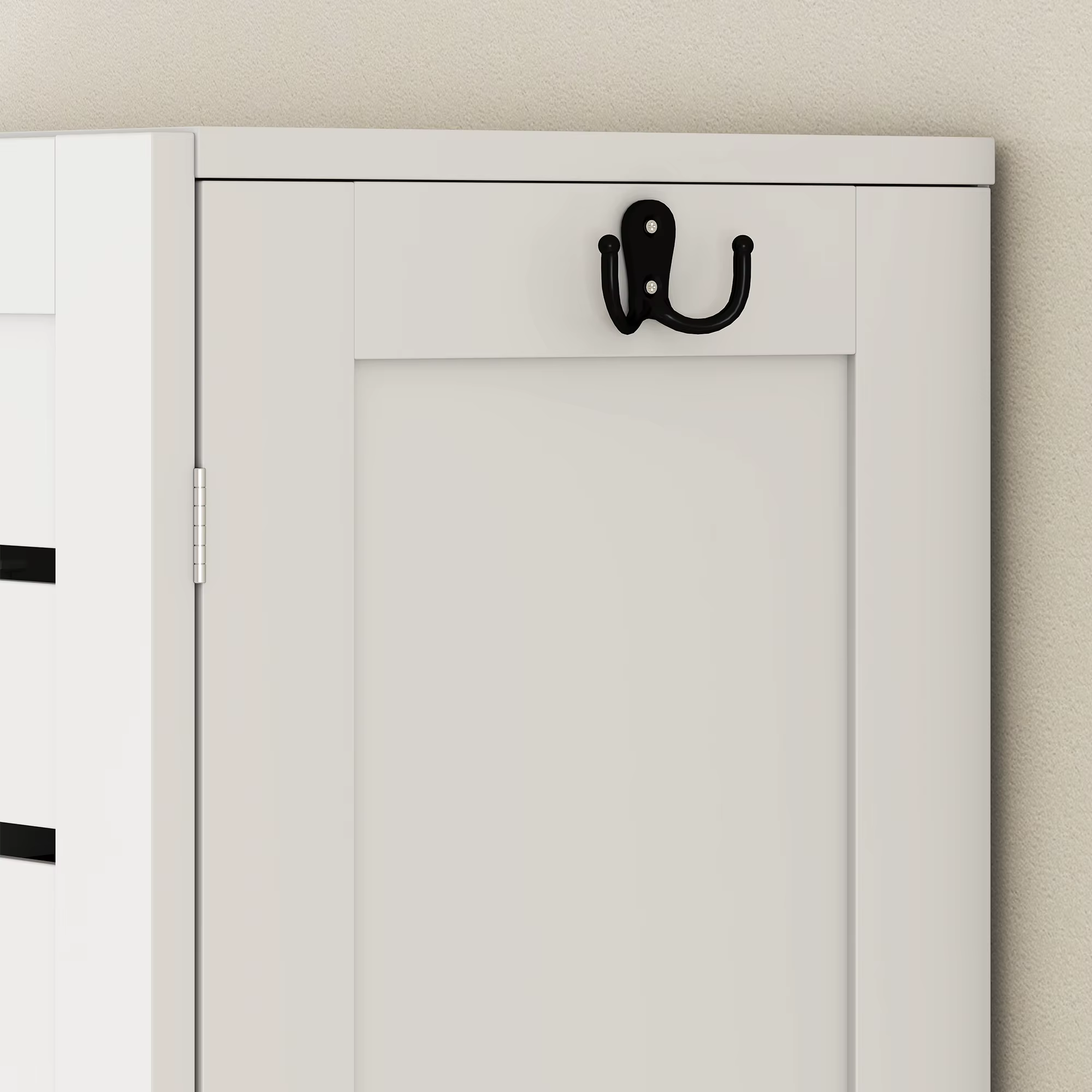 WC-kohale paigaldatav vannitoakapp ribustega ustega